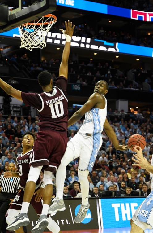 North Carolina's Texas A&M's at the Spectrum Center in Charlotte, North Carolina on March 18, 2018